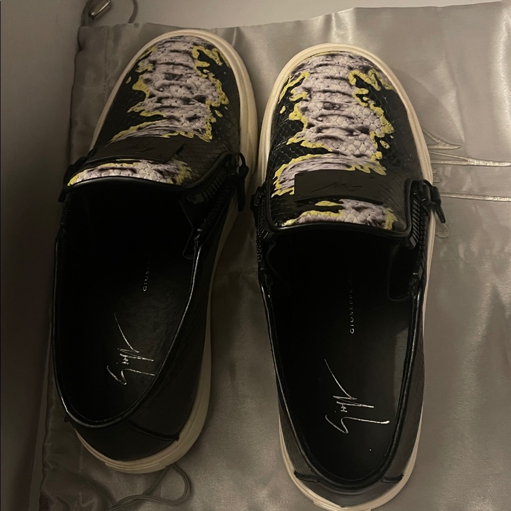 Giuseppe Zanotti Low-top Sneakers Snakeskin Slip-On Sneakers